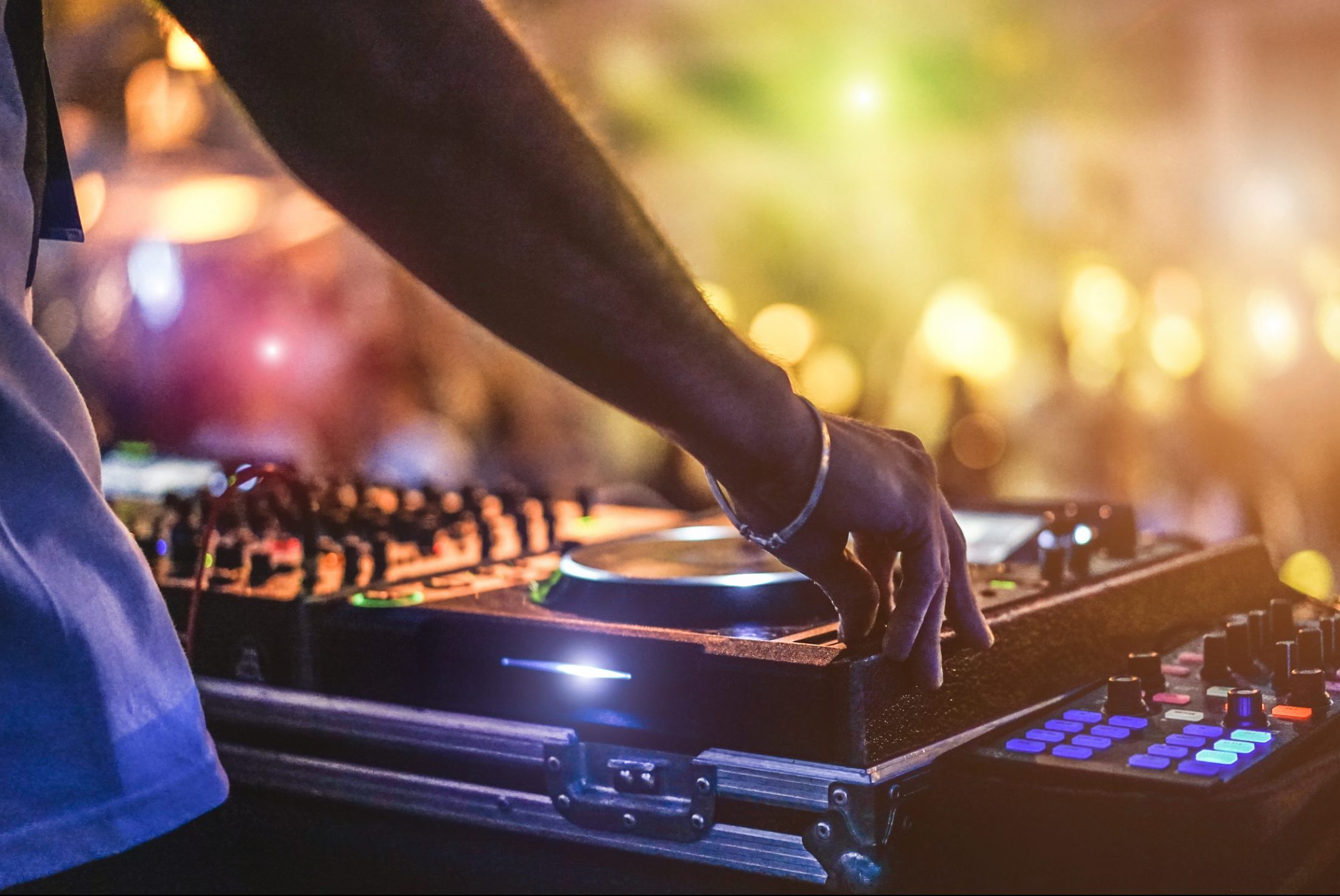 DJ on stage
