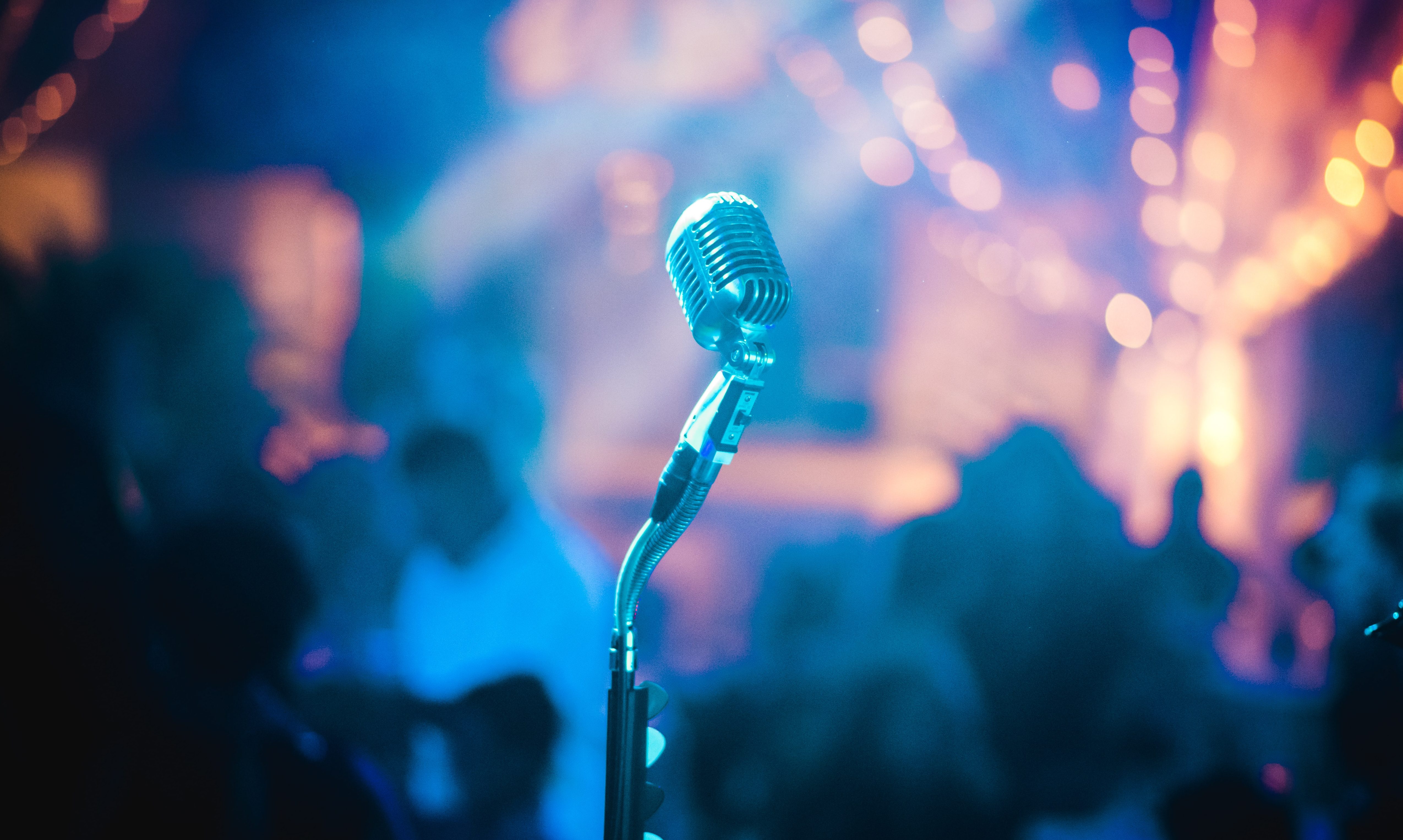 Vintage microphone shot