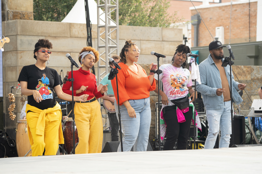 representation of ColorPalooza: The Grays at Wayne Ferguson Plaza