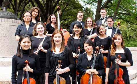 Serenata Strings group photo outdoors