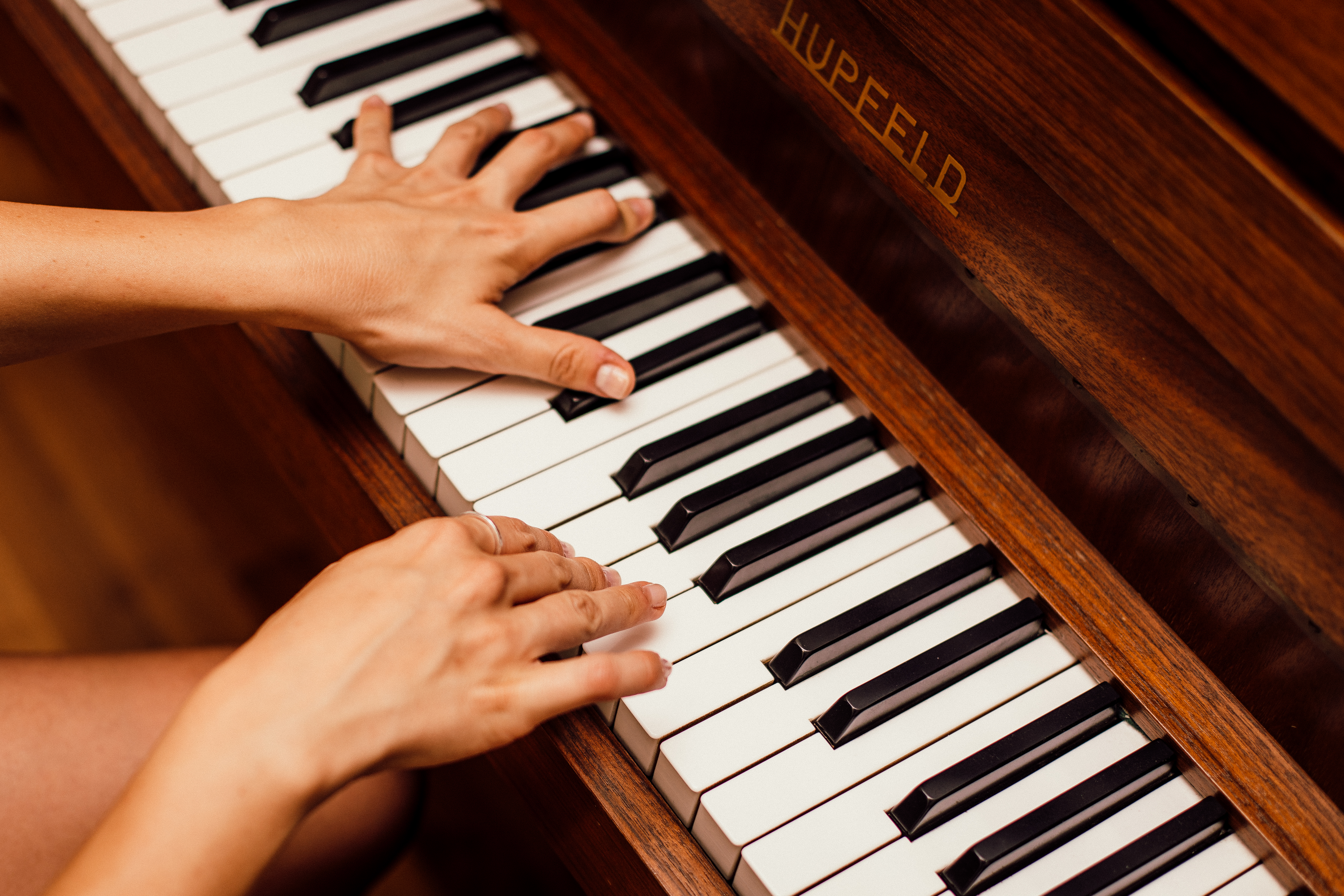 wood piano