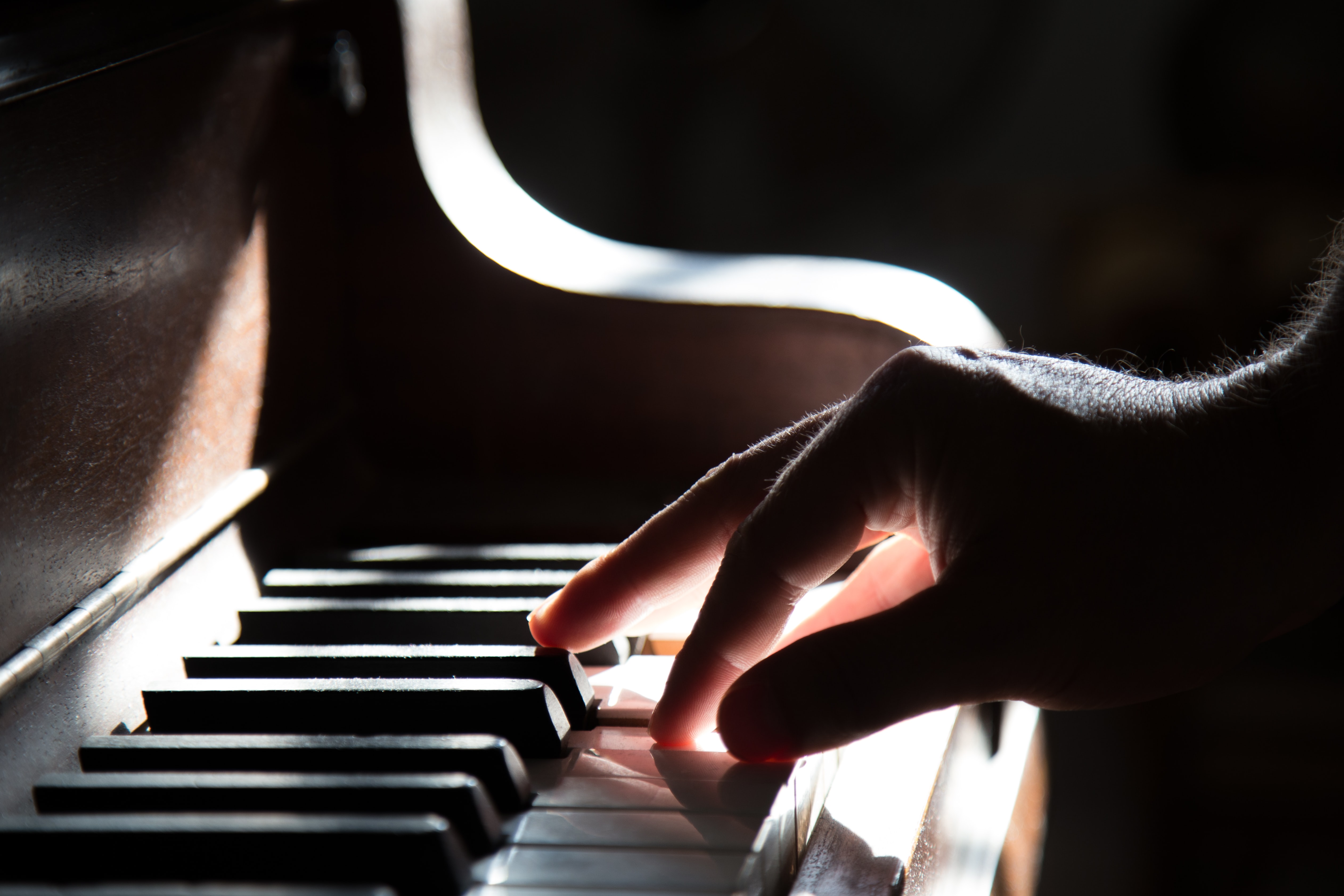 up close piano shot