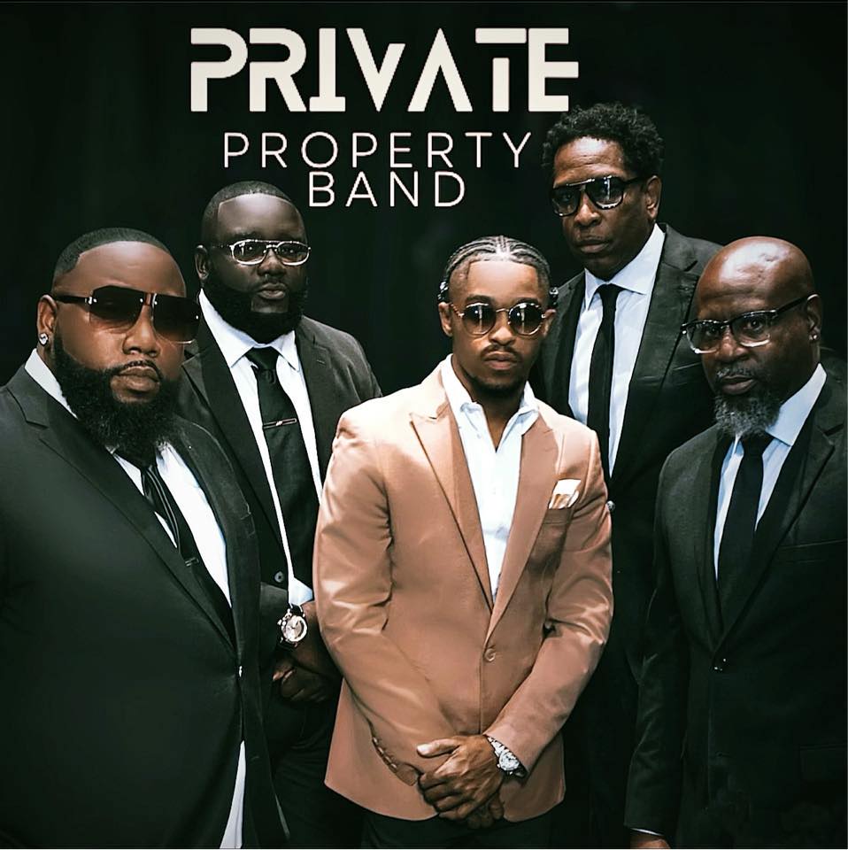representation of Private Property Band at 4Thirteen Kitchen & Sports Lounge